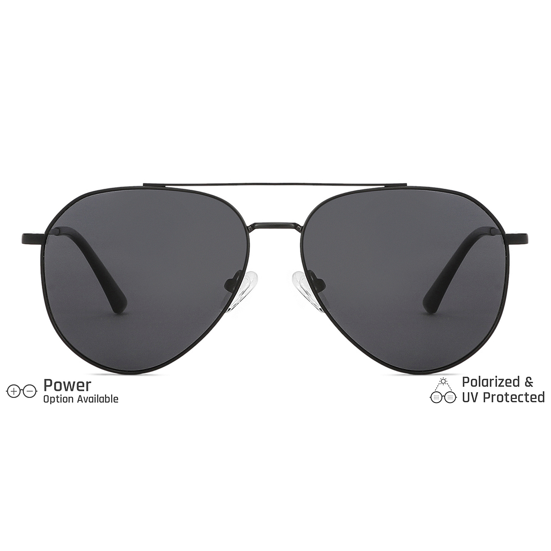 Vincent Chase Online Black Full Rim Aviator left side