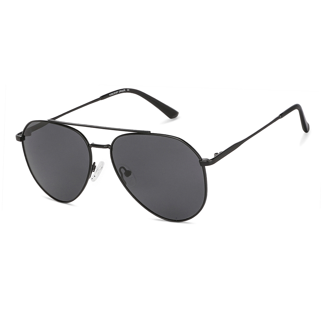 Vincent Chase Online Black Full Rim Aviator right side