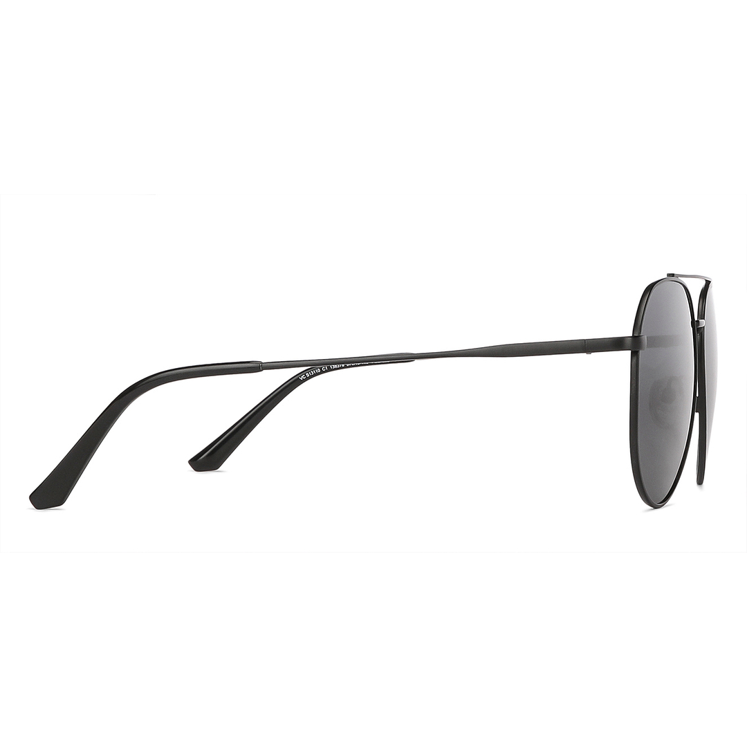 Vincent Chase Online Black Full Rim Aviator left side