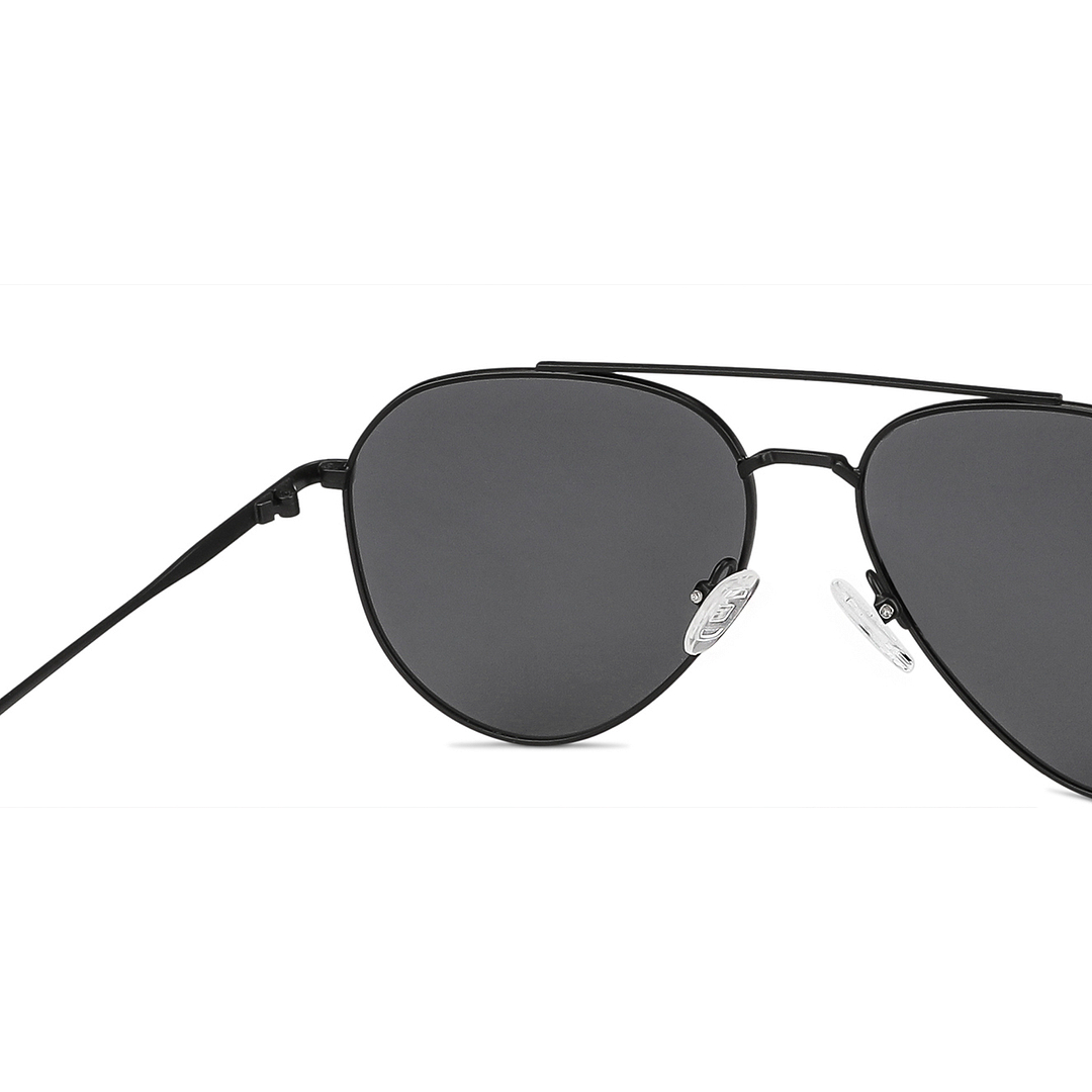 Vincent Chase Online Black Full Rim Aviator left side