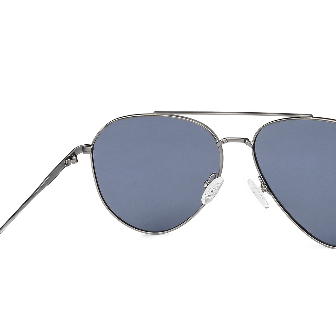 Vincent Chase Online Gunmetal Full Rim Aviator left side
