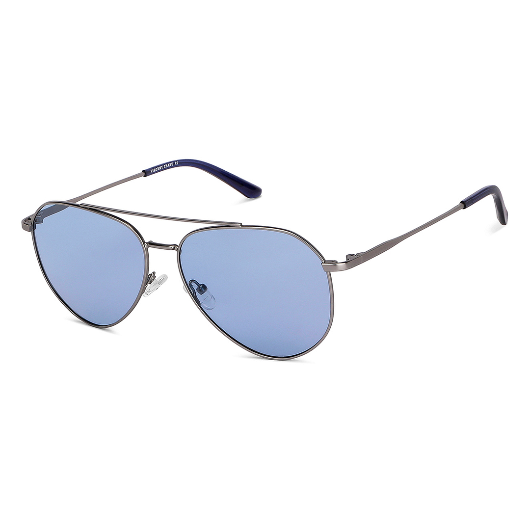 Vincent Chase Online Gunmetal Full Rim Aviator right side
