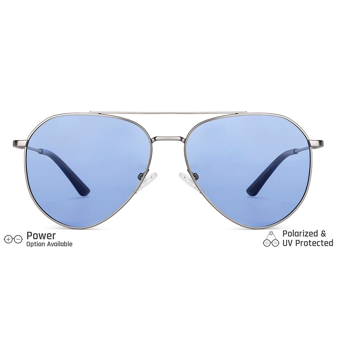 Vincent Chase Online Gunmetal Full Rim Aviator left side
