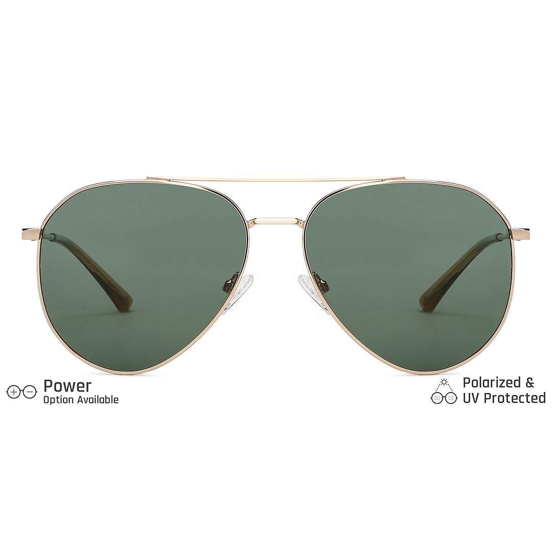 Vincent Chase Online Gold Full Rim Aviator left side