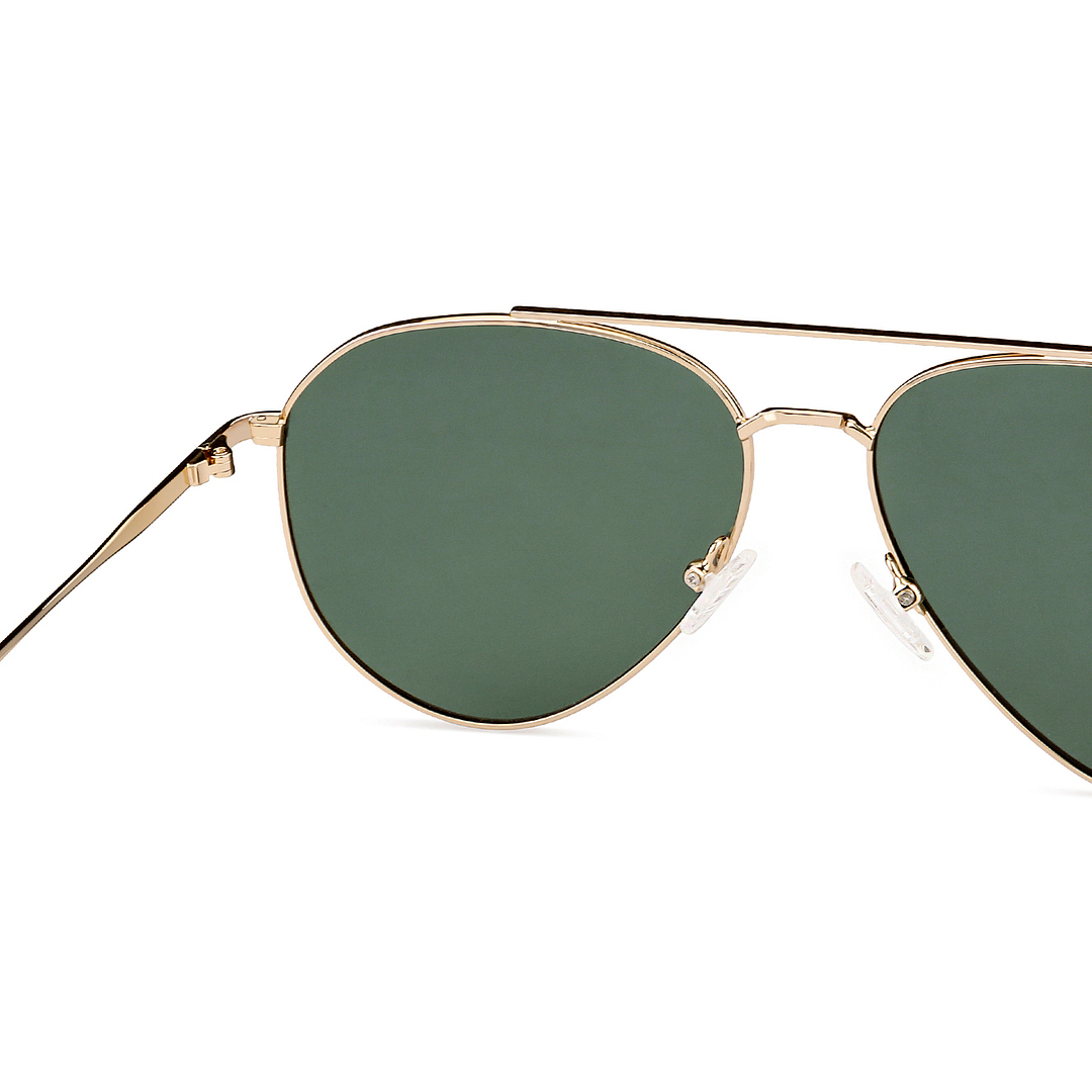 Vincent Chase Online Gold Full Rim Aviator left side