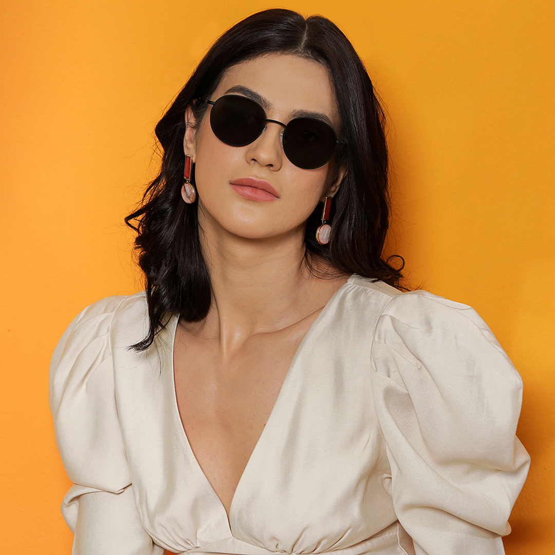 Vincent Chase Online Black Full Rim Round left side