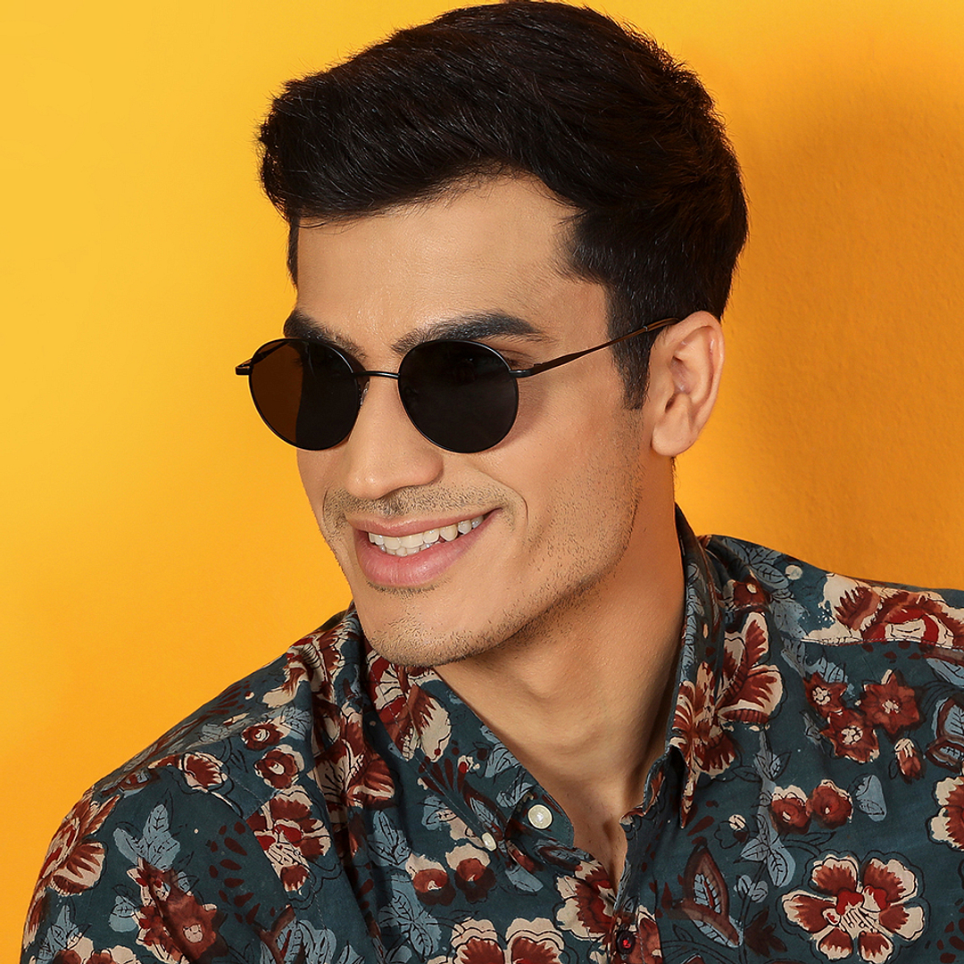 Vincent Chase Online Black Full Rim Round left side