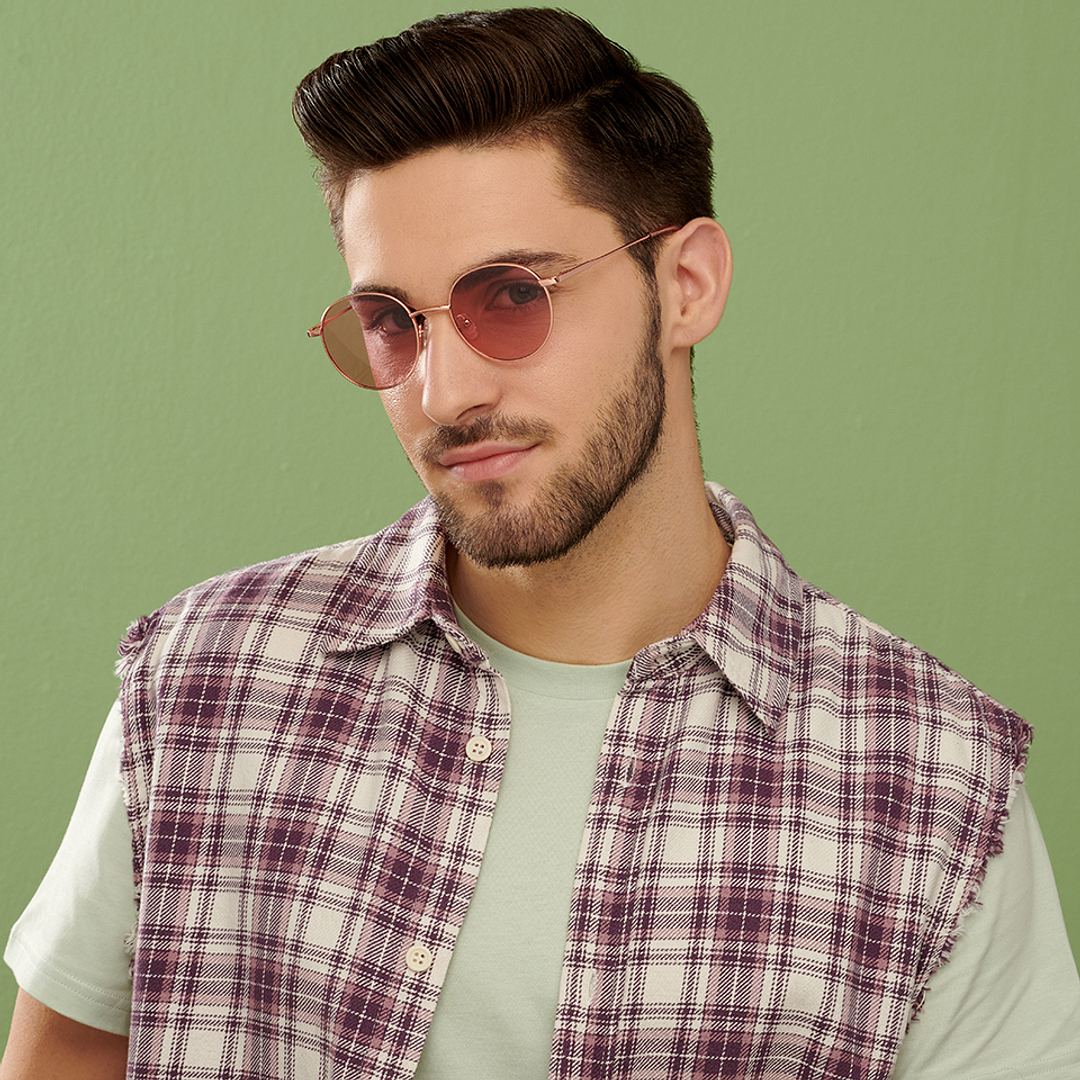 Vincent Chase Online Gold Full Rim Round left side