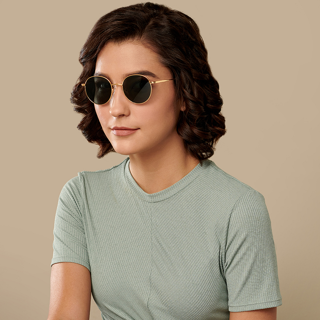 Vincent Chase Online Gold Full Rim Round left side