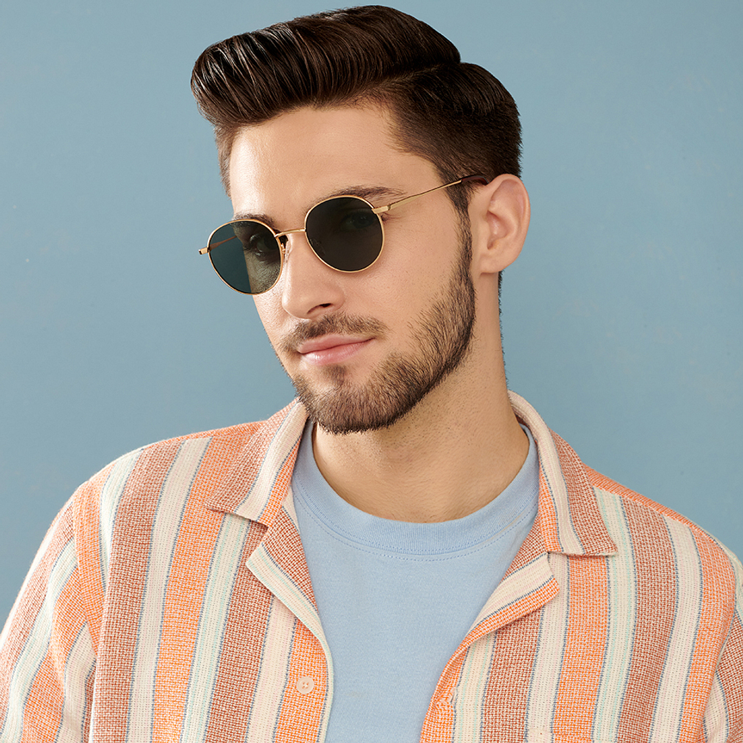 Vincent Chase Online Gold Full Rim Round right side