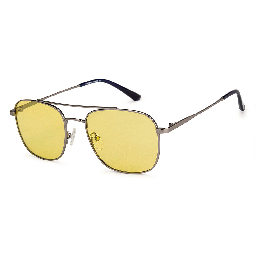 Vincent Chase Online Gunmetal Full Rim Rectangle left side