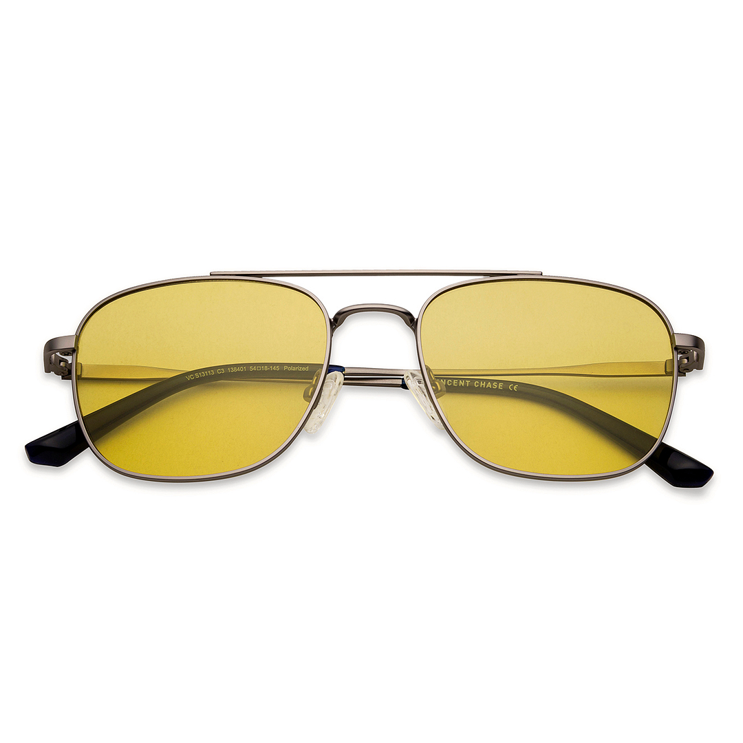 Vincent Chase Online Gunmetal Full Rim Rectangle right side