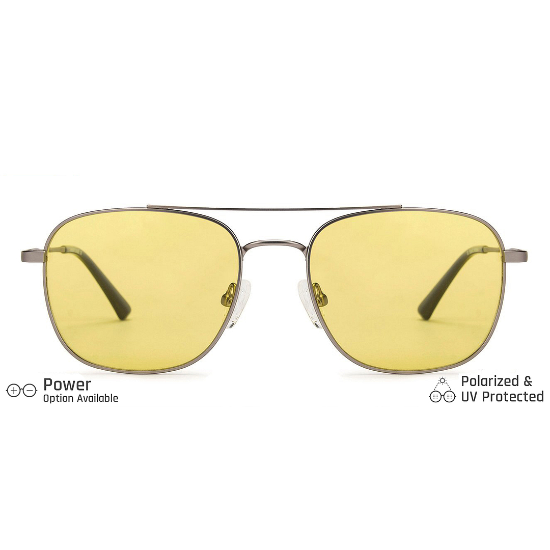 Vincent Chase Online Gunmetal Full Rim Rectangle left side
