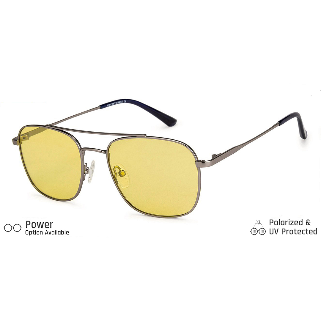 Vincent Chase Online Gunmetal Full Rim Rectangle right side