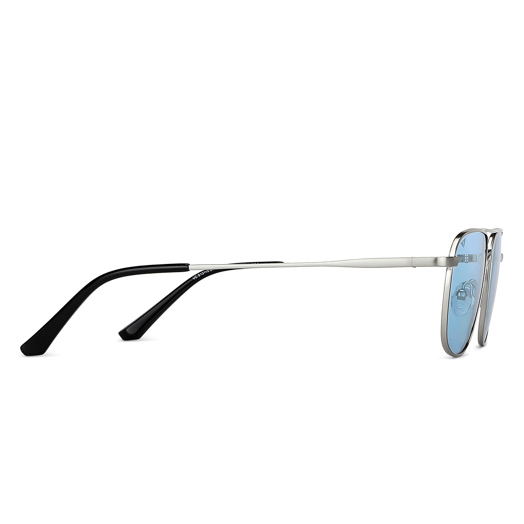 Vincent Chase Gunmetal Full Rim Rectangle left side