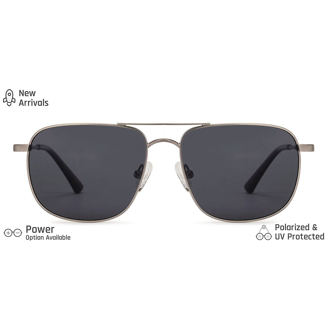 Vincent Chase Online Gunmetal Full Rim Rectangle left side