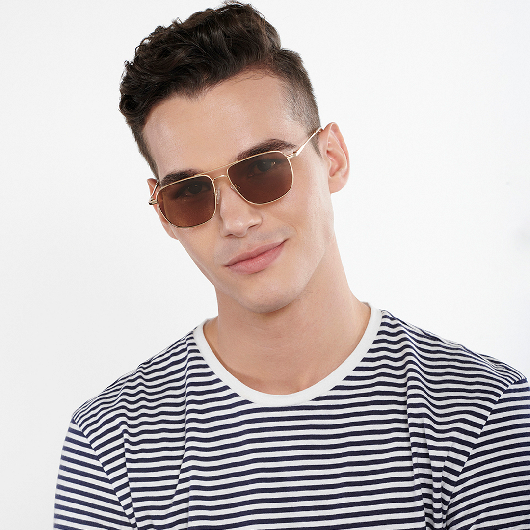 Vincent Chase Online Gold Full Rim Rectangle right side