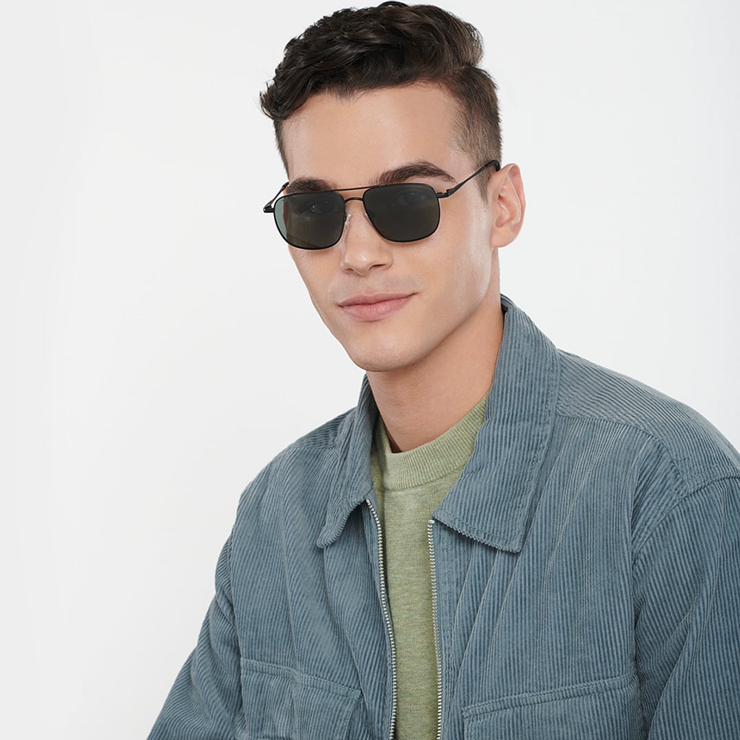 Vincent Chase Polarized Black Full Rim Rectangle right side