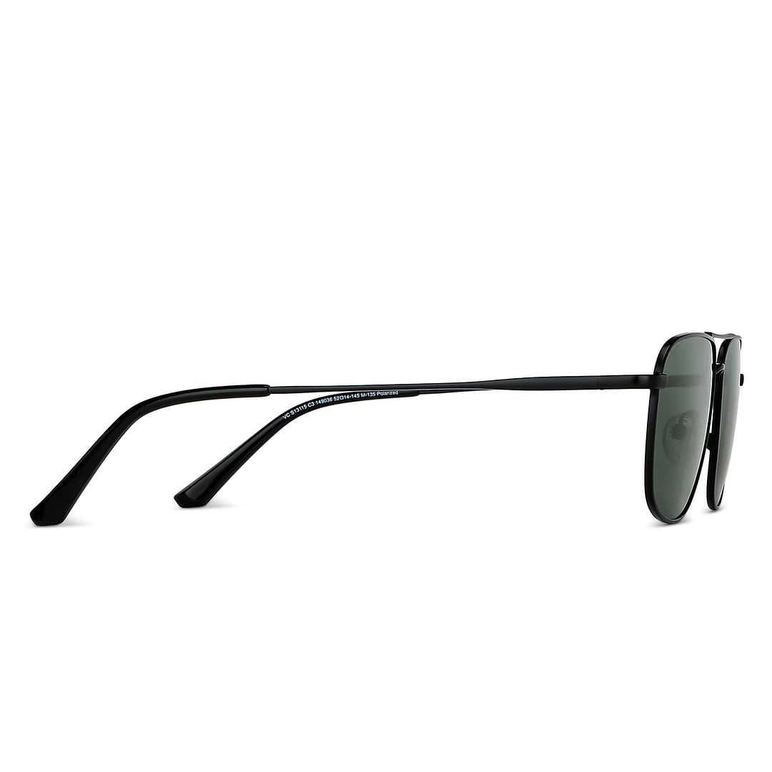 Vincent Chase Polarized Black Full Rim Rectangle left side