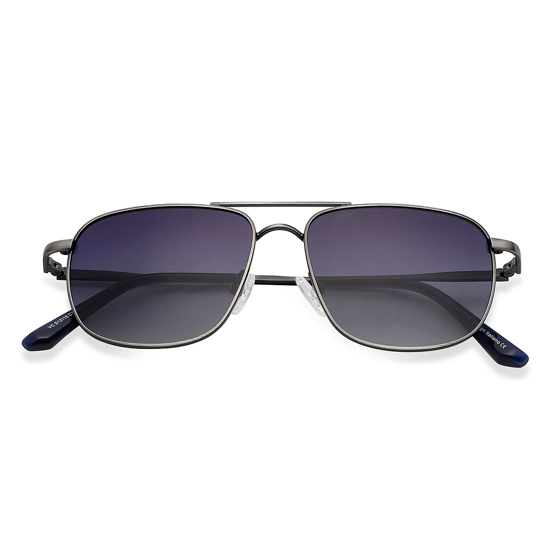Vincent Chase Polarized Gunmetal Full Rim Rectangle left side