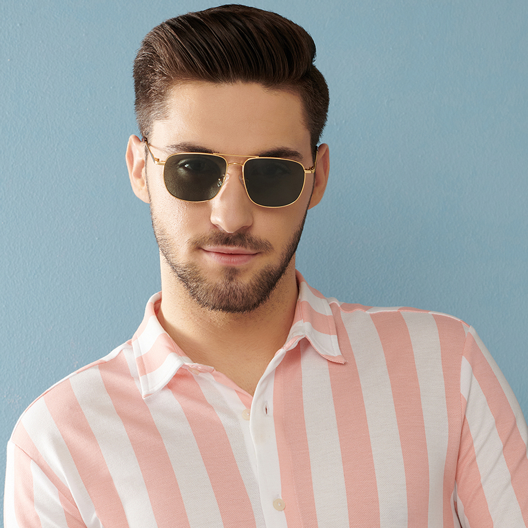 Vincent Chase Online Gold Full Rim Square right side