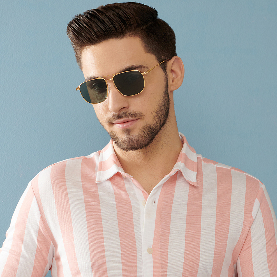 Vincent Chase Online Gold Full Rim Square left side