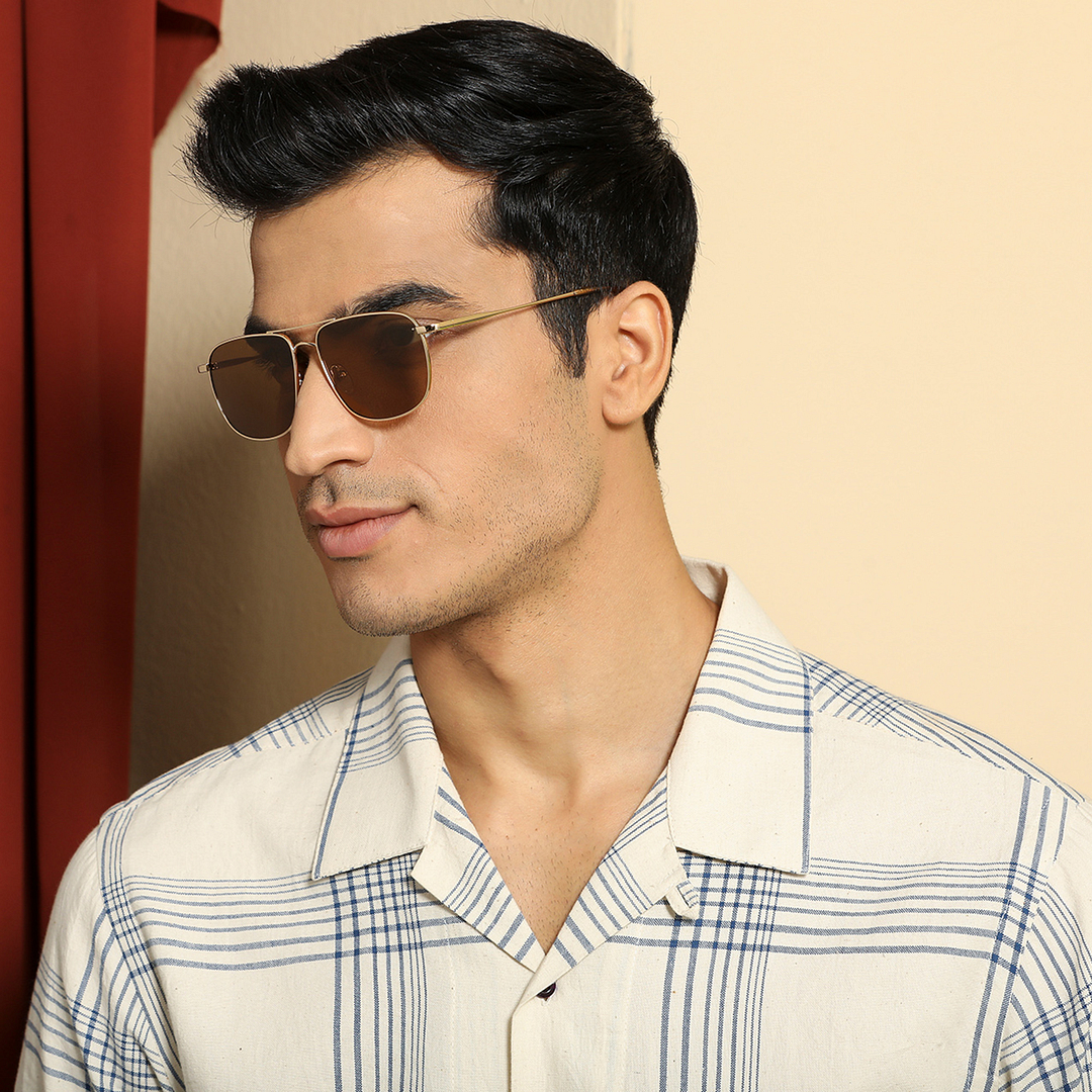 Vincent Chase Online Gold Full Rim Square left side