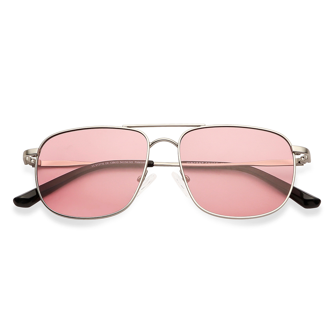 Vincent Chase Online Silver Full Rim Square left side