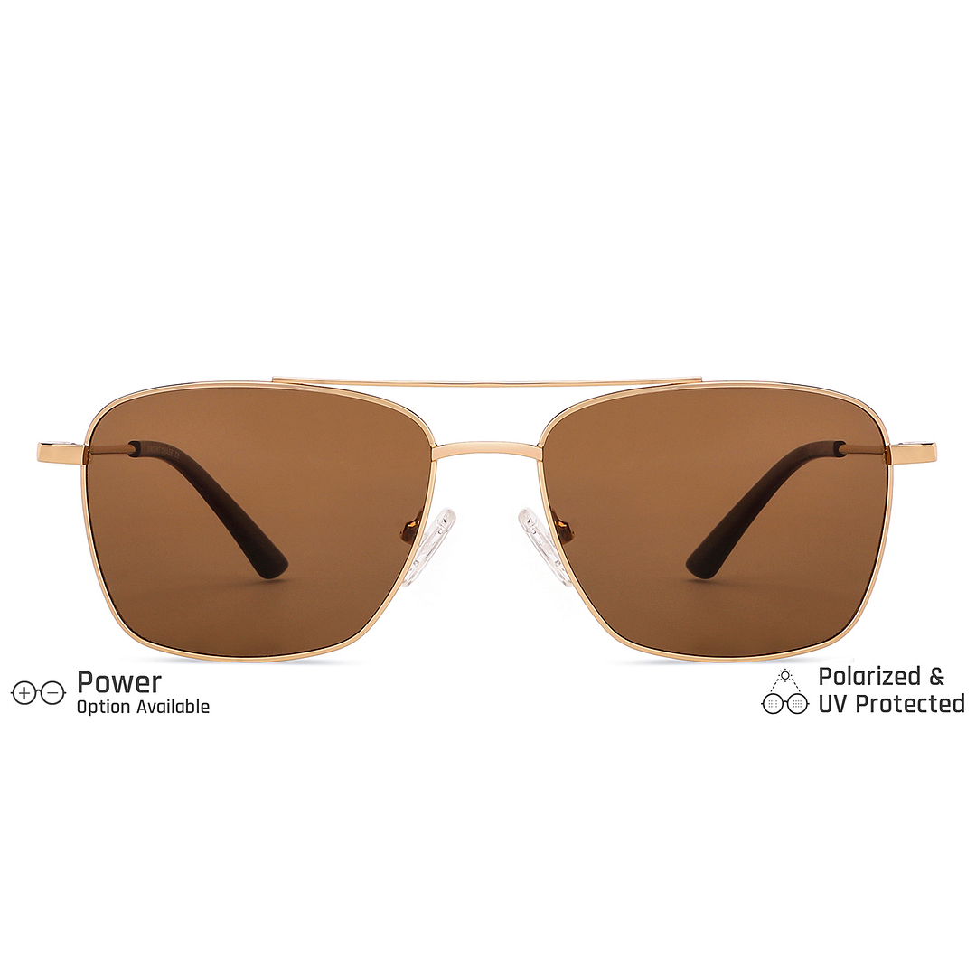 Vincent Chase Online Gold Full Rim Rectangle left side