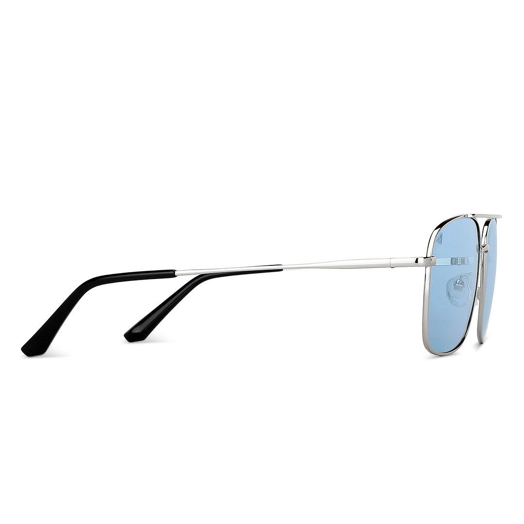 Vincent Chase Polarized Silver Full Rim Square left side