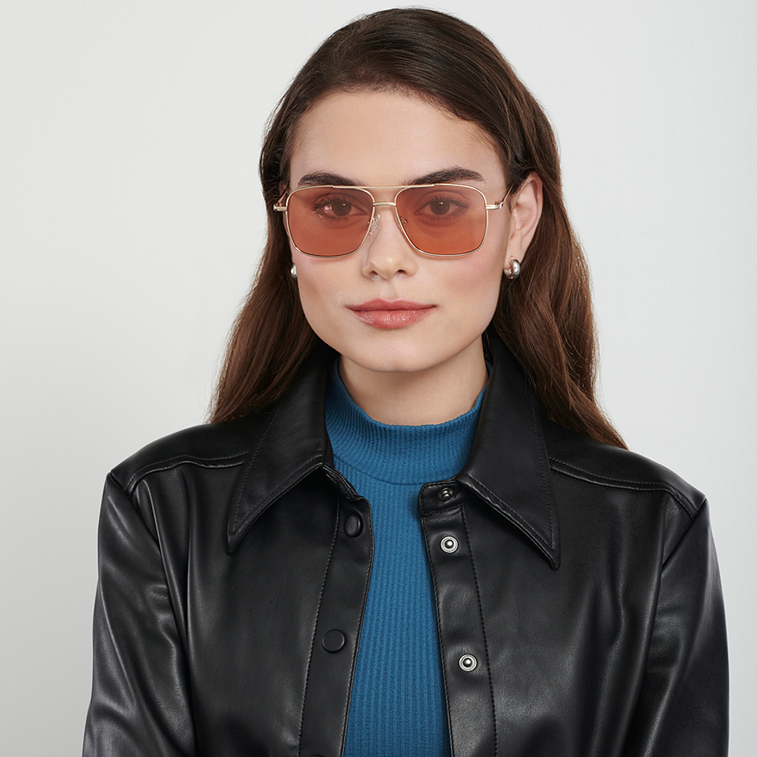 Vincent Chase Online Gold Full Rim Square left side