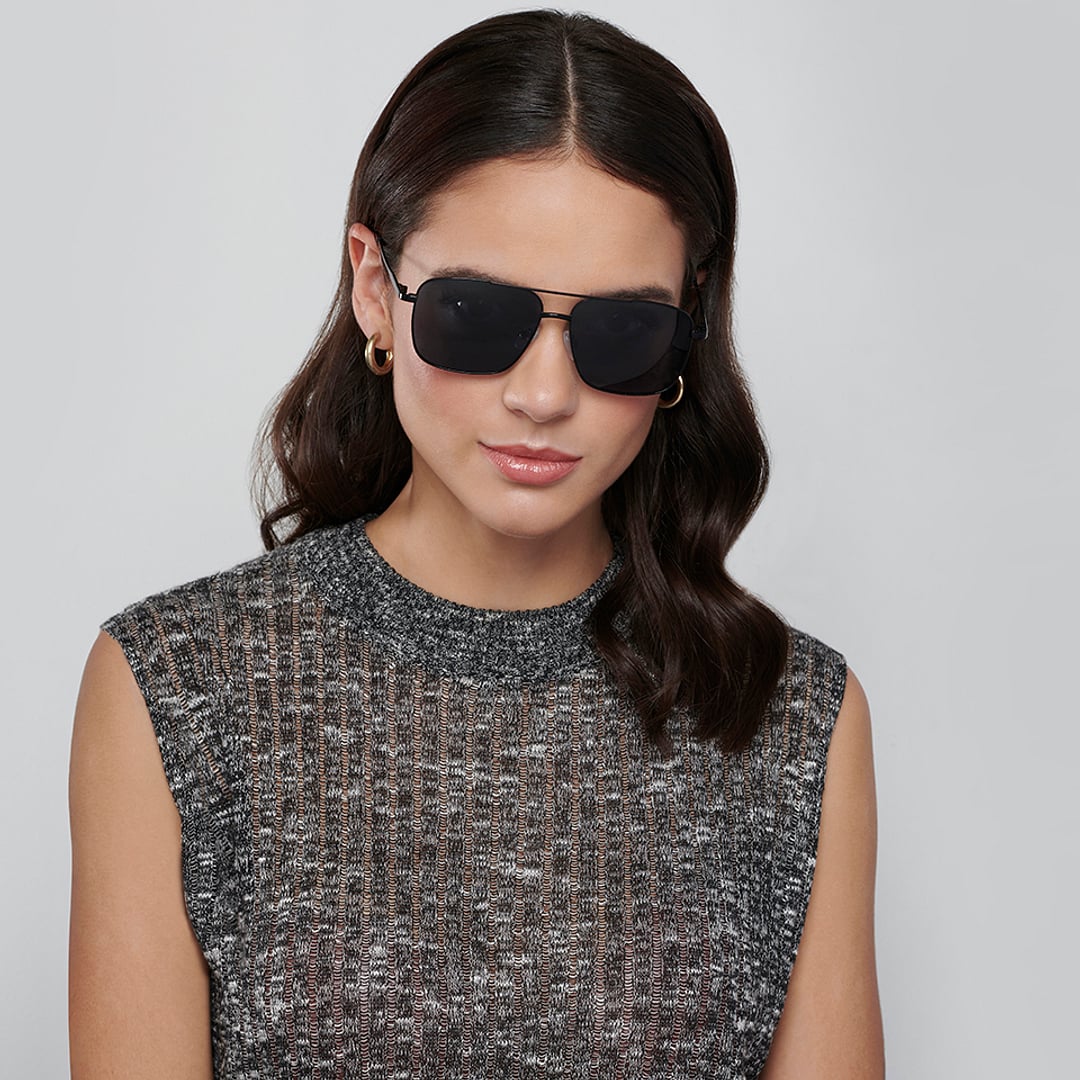 Vincent Chase Polarized Black Full Rim Square right side