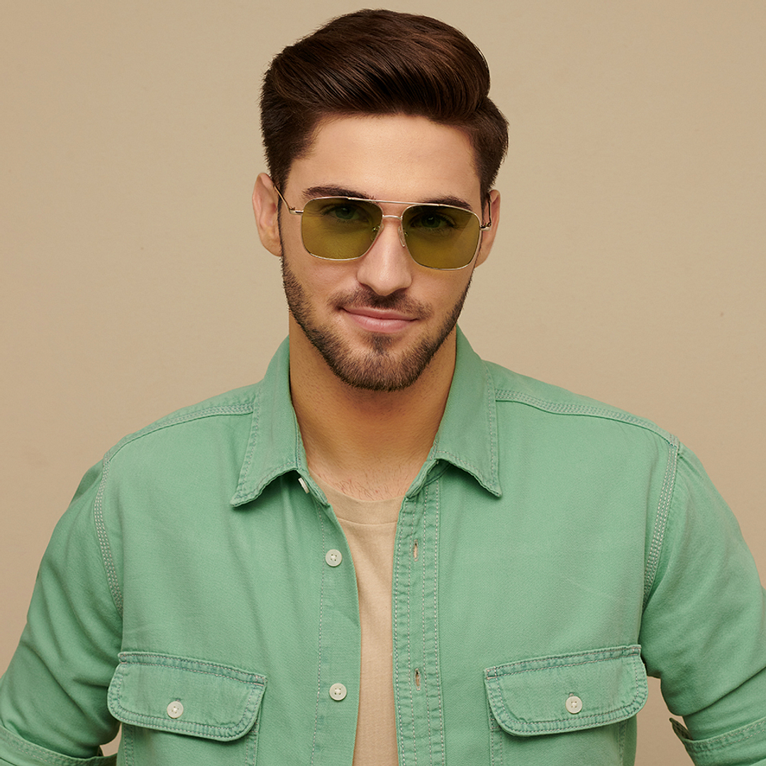 Vincent Chase Online Gold Full Rim Square left side