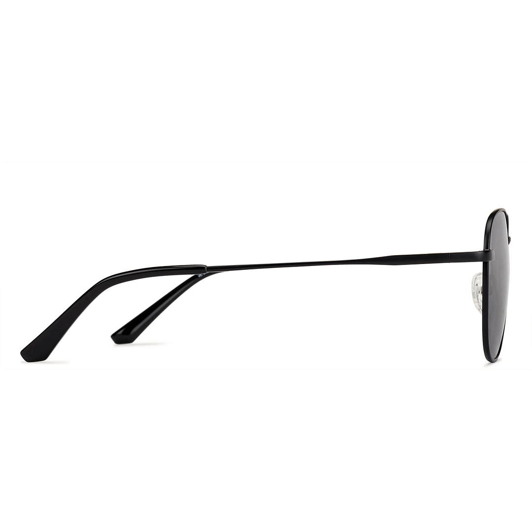 Vincent Chase Polarized Black Full Rim Round left side