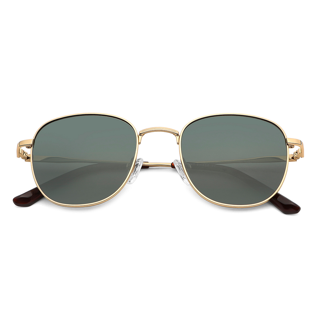 Vincent Chase Polarized Gold Full Rim Round right side