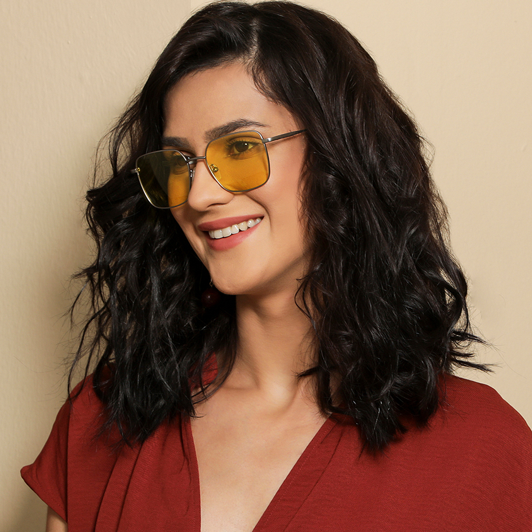 Vincent Chase Online Gunmetal Full Rim Rectangle right side