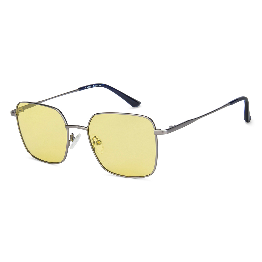 Vincent Chase Online Gunmetal Full Rim Rectangle left side