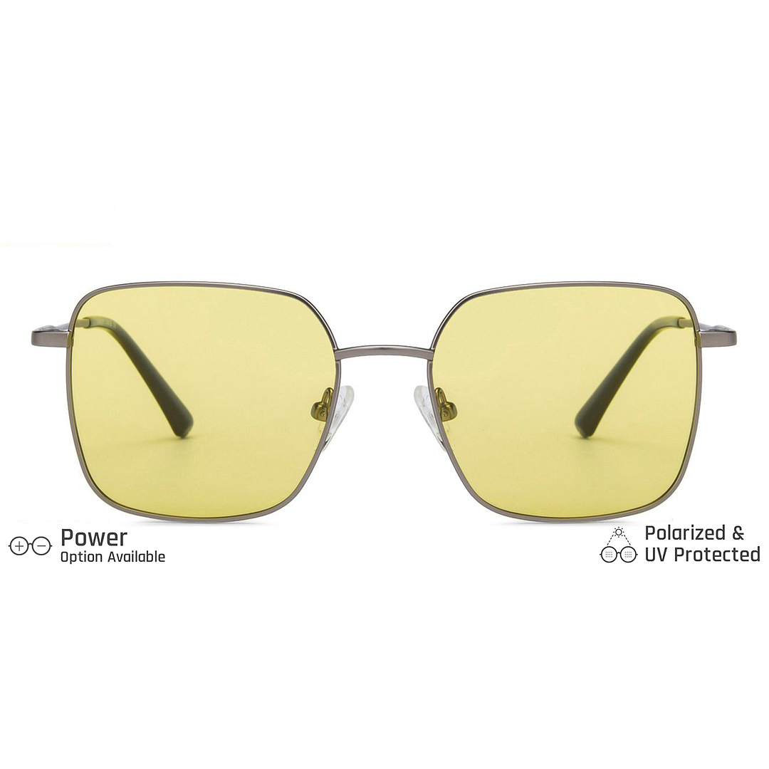 Vincent Chase Online Gunmetal Full Rim Rectangle left side