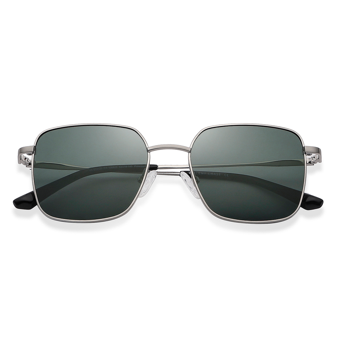 Vincent Chase Online Silver Full Rim Rectangle left side