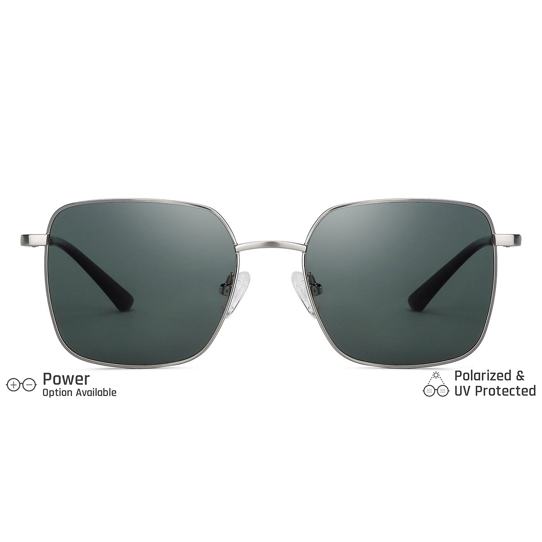 Vincent Chase Online Silver Full Rim Rectangle left side