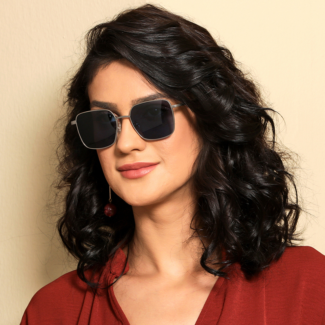 Vincent Chase Online Gunmetal Full Rim Rectangle left side