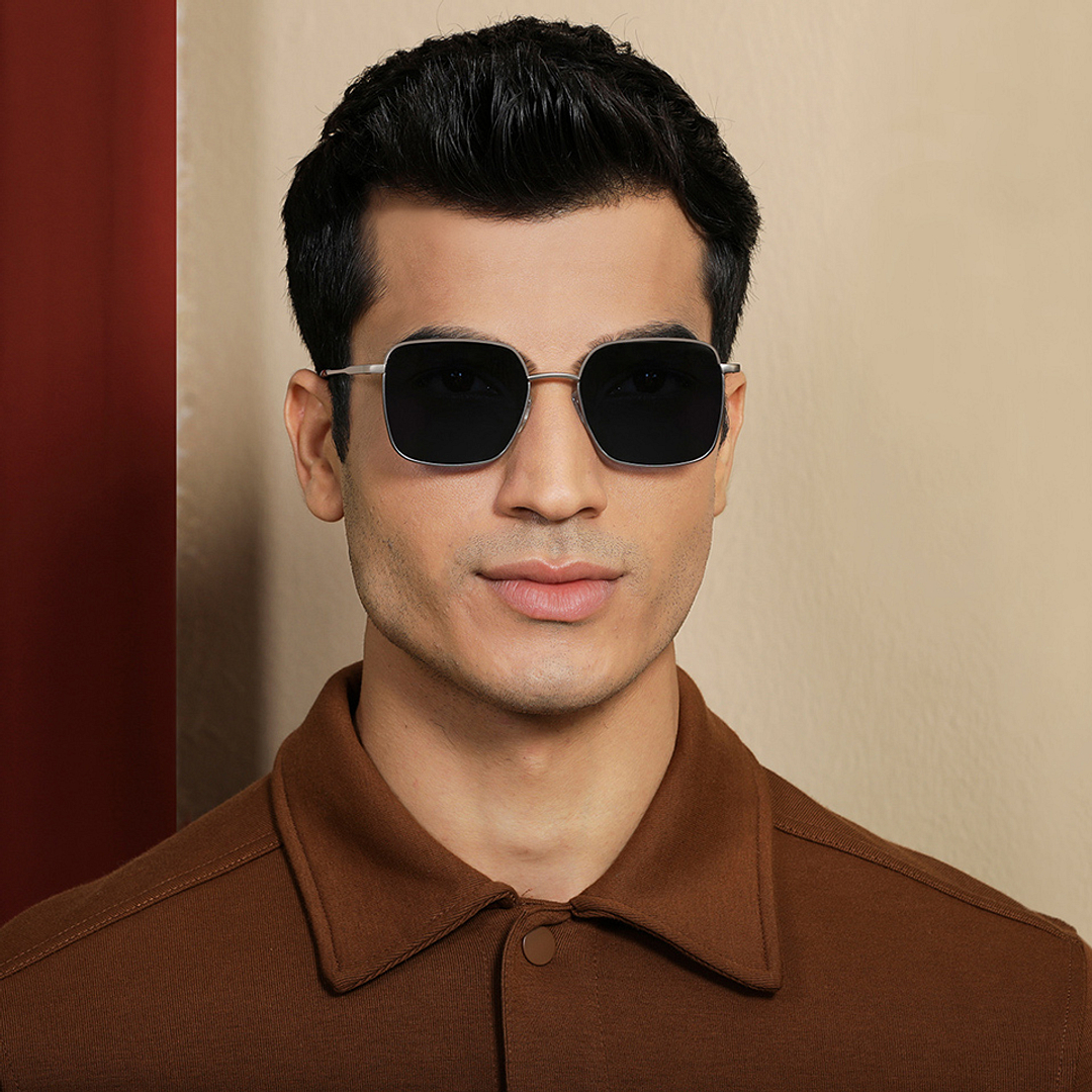 Vincent Chase Online Gunmetal Full Rim Rectangle right side