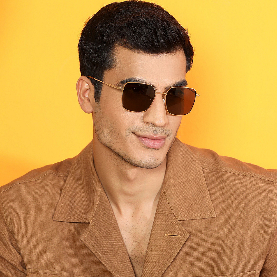 Vincent Chase Online Gold Full Rim Rectangle right side