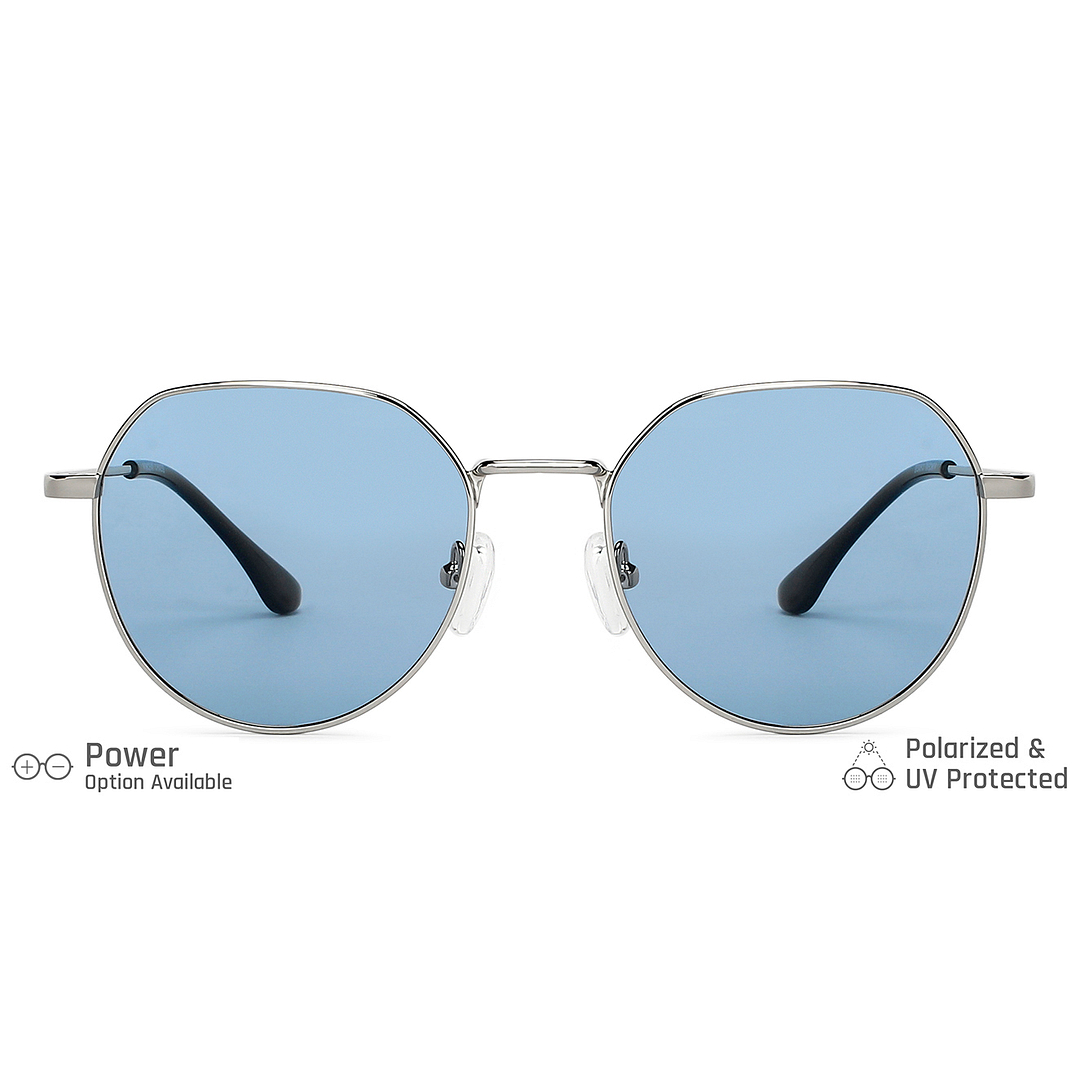 Vincent Chase Online Silver Full Rim Geometric left side