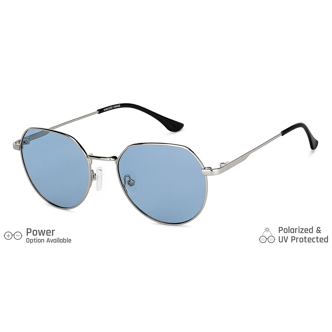 Vincent Chase Online Silver Full Rim Geometric right side