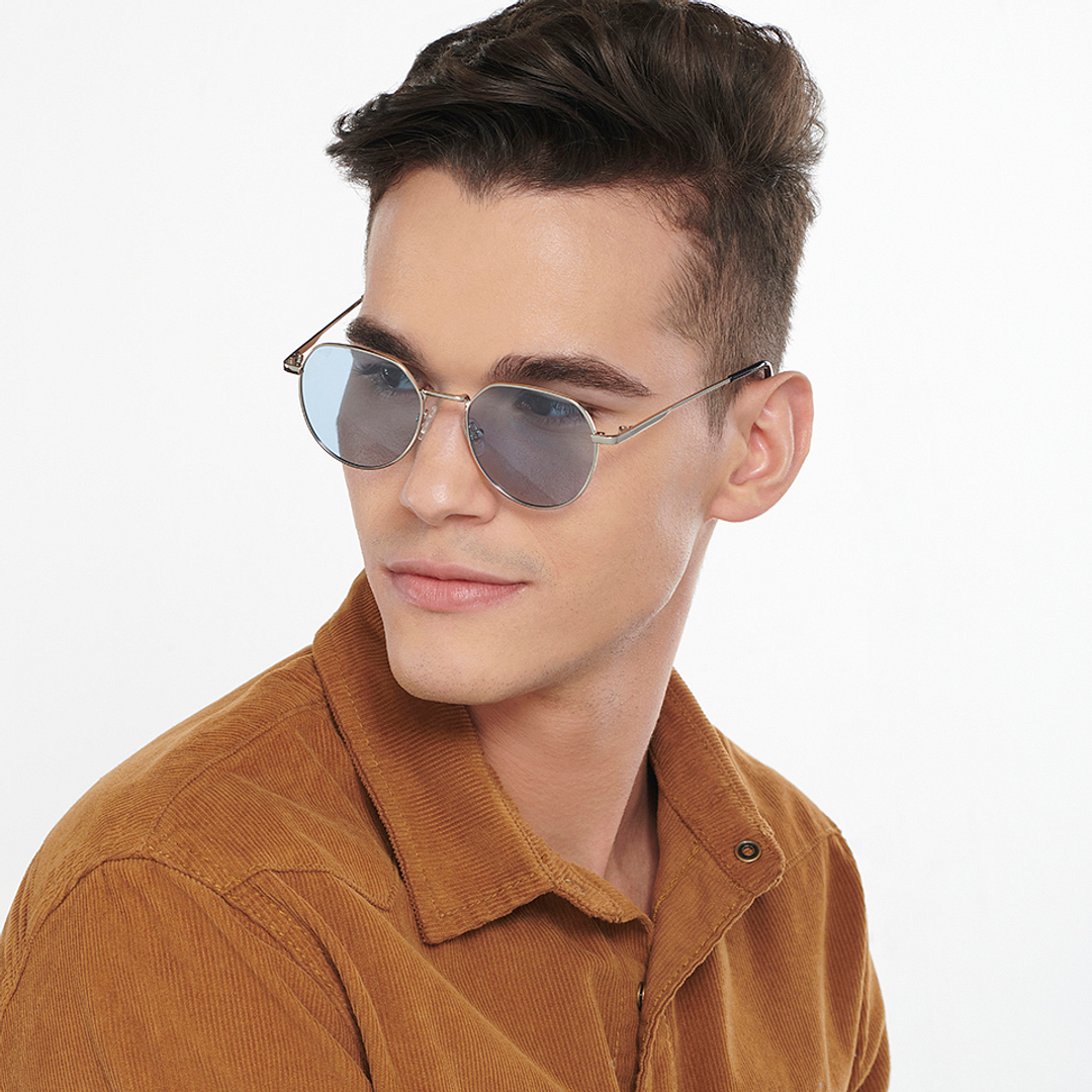 Vincent Chase Online Silver Full Rim Geometric right side