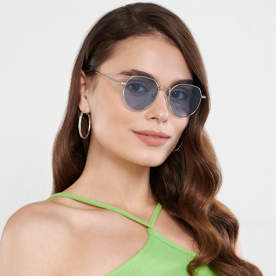 Vincent Chase Online Silver Full Rim Geometric right side