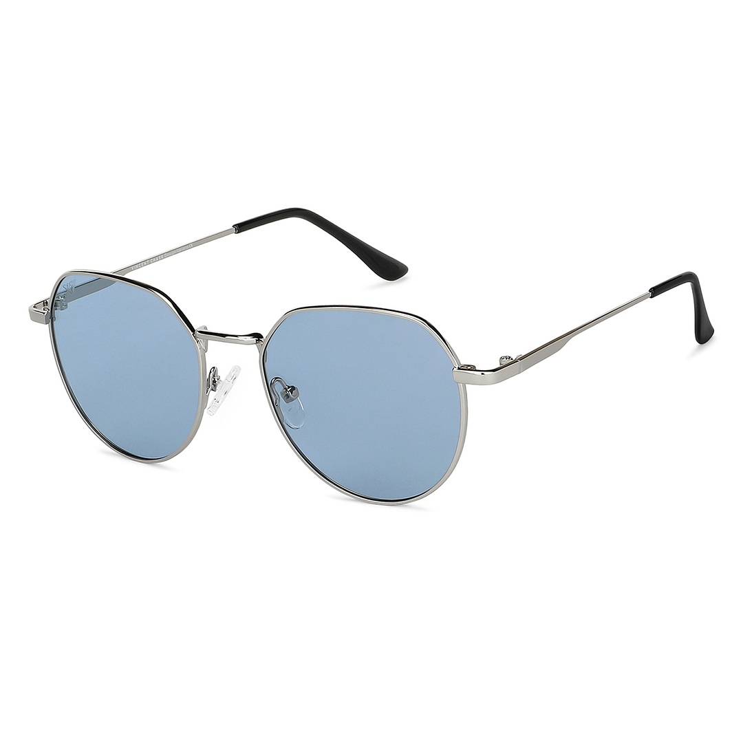 Vincent Chase Online Silver Full Rim Geometric right side