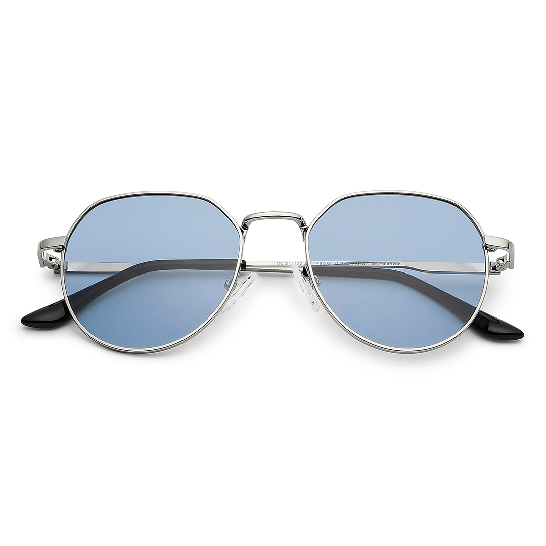 Vincent Chase Online Silver Full Rim Geometric left side