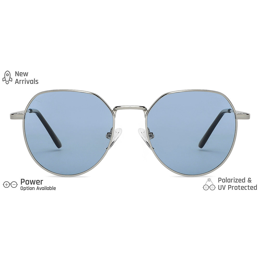 Vincent Chase Online Silver Full Rim Geometric left side